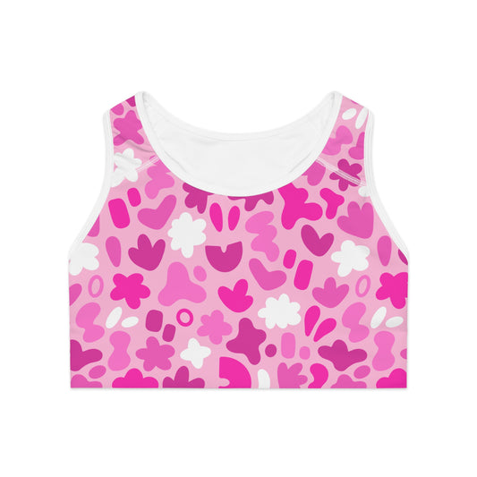 Pink Sports Bra